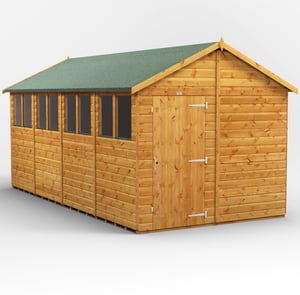 Power 16x8 Apex Wooden Shed