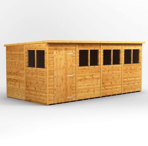 Power 16x8 Pent Wooden Shed