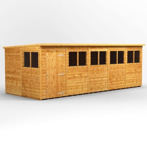 Power 20x8 Pent Wooden Shed