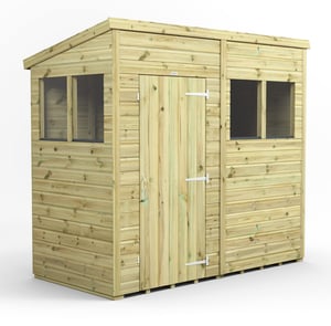 Power 8x4 Premium Pent Wooden Shed