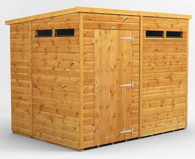 6ft Wide Pent Security Sheds