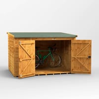 Power 8x6 Pent Wooden Bike Shed