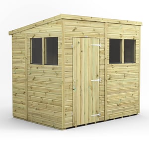 Power 8x6 Premium Pent Wooden Shed