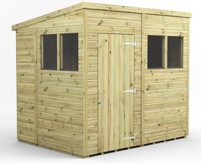 6ft Wide Premium Pent Sheds