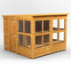 Power 8x8 Pent Potting Shed Double Door