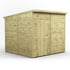 Power 8x8 Premium Pent Windowless Wooden Shed