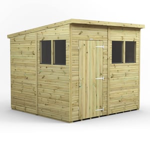 Power 8x8 Premium Pent Wooden Shed