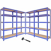 Bulldog 90cm x 45cm 5 Tier Shelving in Blue Set of 4