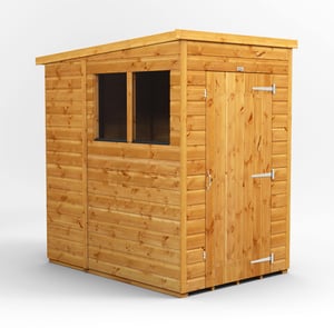 Power 4x6 Pent Wooden Shed