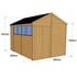 10x8 Apex Overlap Wooden Shed Dimensions