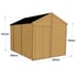 10x8 Windowless Apex Overlap Wooden Shed Dimensions
