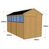 12x6 Apex Overlap Wooden Shed Dimensions