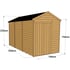 12x6 Windowless Apex Overlap Wooden Shed Dimensions