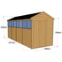 16x6 Apex Overlap Wooden Shed Dimensions