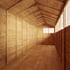 16x6 Apex Overlap Wooden Shed Interior