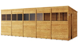 20x8 Pent Overlap Wooden Shed