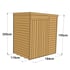 4x6 Windowless Pent Overlap Wooden Shed Dimensions