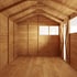 4x8 Apex Overlap Wooden Shed Interior