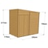 4x8 Windowless Pent Overlap Wooden Shed Dimensions