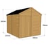 8x8 Windowless Apex Overlap Wooden Shed Dimensions