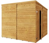 8x8 Windowless Pent Overlap Wooden Shed