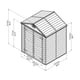 Palram 6x5 Plastic Skylight Shed in Amber Dimensions