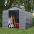 Palram 6x8 Plastic Skylight Grey Shed and Garden Store