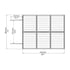 Palram 6x8 Plastic Skylight Shed in Grey External Dimensions
