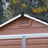 Palram Plastic Skylight Garden Storage Shed in Amber Ventilation