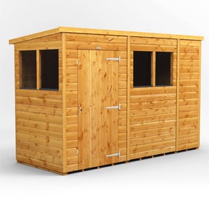 Power 10x4 Pent Wooden Shed