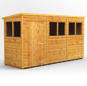 Power 12x4 Pent Wooden Shed