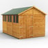 Power 12x8 Apex Wooden Shed Double Doors