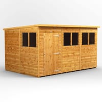 Power 12x8 Shiplap Pent Wooden Shed