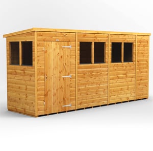 Power 14x4 Pent Wooden Shed