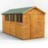 Power 14x6 Apex Wooden Shed Double Doors