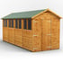 Power 16x6 Apex Wooden Shed Double Doors