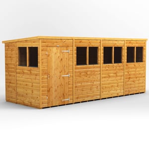 Power 16x6 Pent Wooden Shed