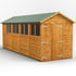 Power 18x6 Apex Wooden Shed Double Doors