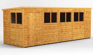Power 20x6 Pent Wooden Shed