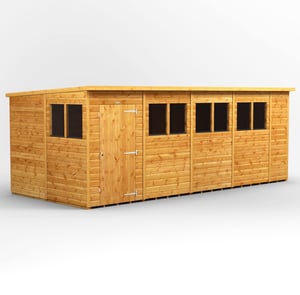 Power 18x8 Pent Wooden Shed