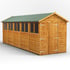 Power 20x6 Apex Wooden Shed Double Doors
