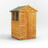 Power 4x6 Apex Wooden Shed Double Doors