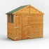 Power 4x8 Apex Wooden Shed Double Doors