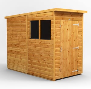Power 4x8 Pent Wooden Shed