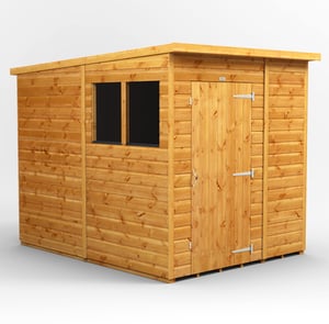 Power 6x8 Pent Wooden Shed
