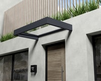 Palram Canopia Sophia 1600 Door Canopy Dark Grey