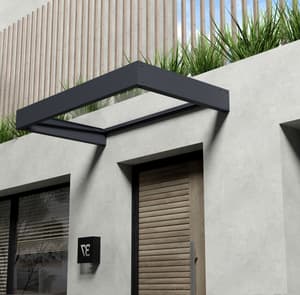 Palram Canopia Sophia 1600 Door Canopy Dark Grey