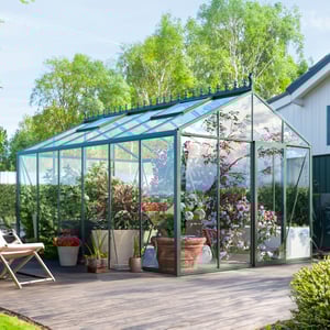 Stali Classic 7x7 aluminium greenhouse - European premium greenhouse UK