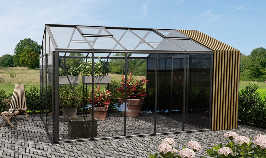 Stali Classic 7x7 Greenhouse with Acoya Storage Fusion