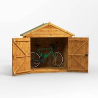 Power 6x4 Apex Wooden Bike Shed